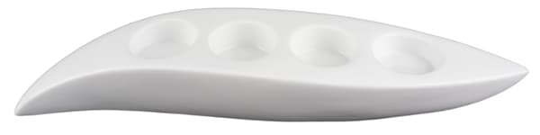 Mjuk Ljusstake i Porslin – Värmeljus - 4 pack