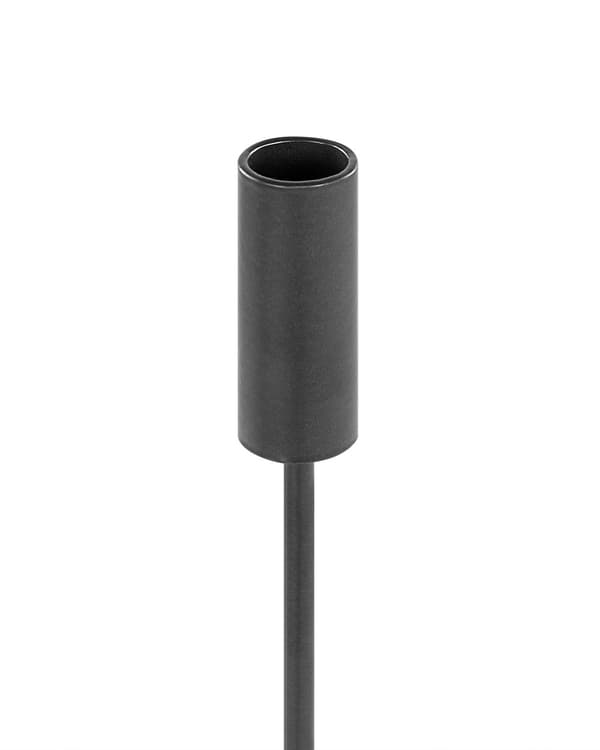 Set med 2 Ljusstakar Svart Järn Rund Form Modern Minimalistisk Ljusstakar Dekoration