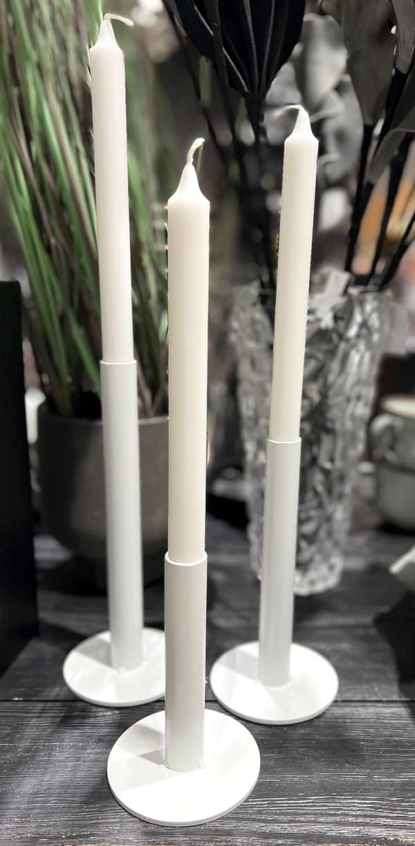 Ljusstake Smide Vit 20 cm