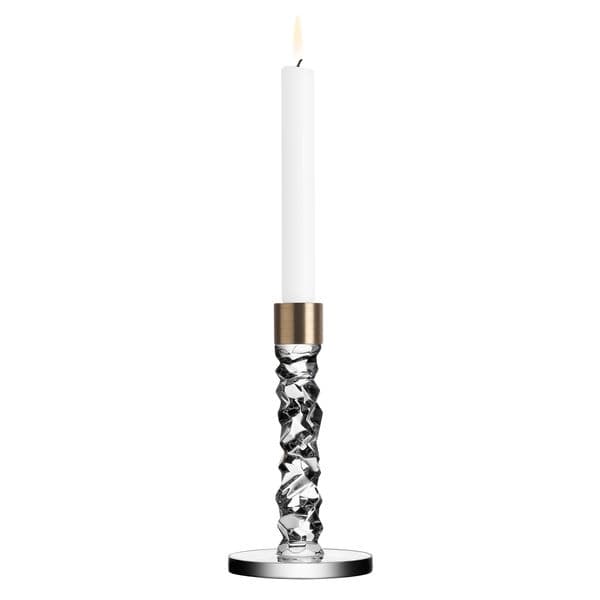 Carat Ljusstake Mässing, 18cm - Orrefors
