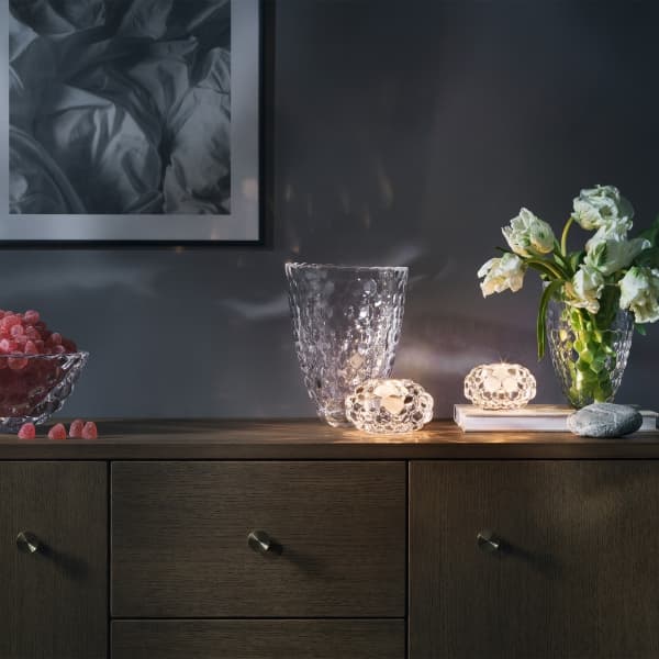 Raspberry Votive, Ø 11cm - Orrefors