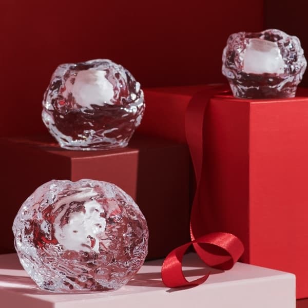 Snowball Votive, H 9cm - Kosta Boda