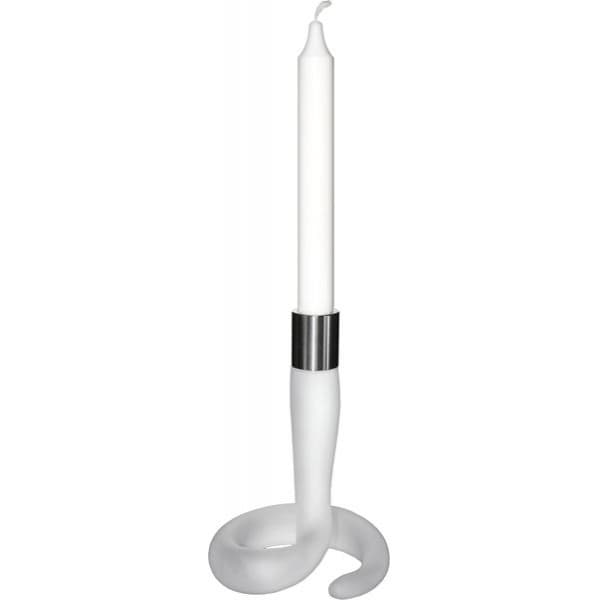 Cobra Candlestick Frost, 17,5cm - Vas Vitreum