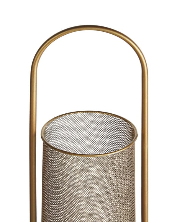 Ljusstake Guld Metall 53 cm Glamour Accentstycke Dekoration Vardagsrum Sovrum Dekór