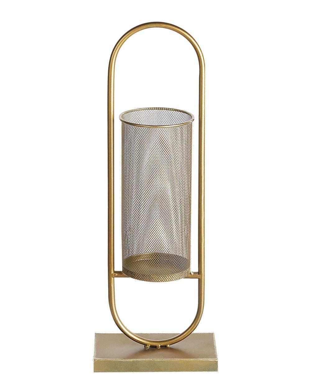 Ljusstake 53 cm metall guld BOHOL