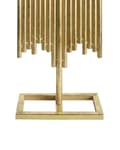 Miniatyrbild 8 av 8: Ljusstake Guld Metall Glas 47 cm Modern Accent Dekoration