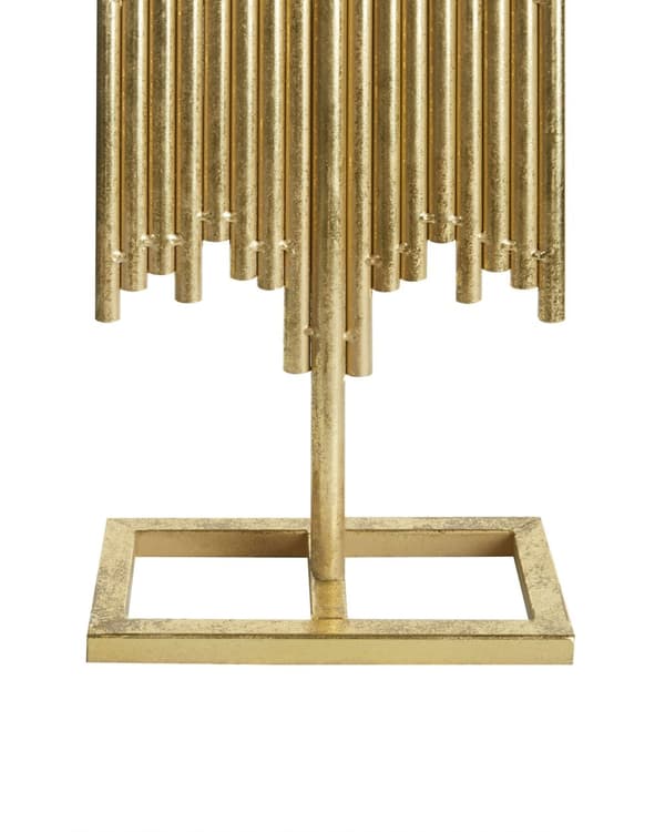 Ljusstake Guld Metall Glas 47 cm Modern Accent Dekoration