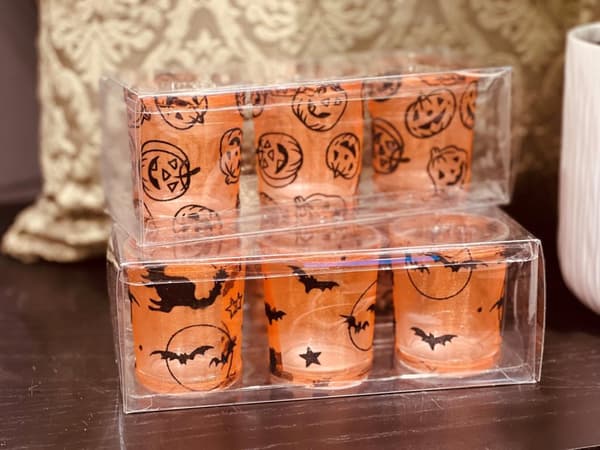 Kynttilänjalat Halloween 3-pack lepakoita