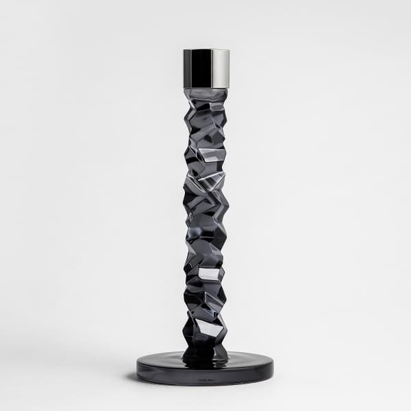 Carat Ljusstake Antracit, 2-pack - Orrefors