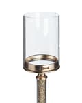 Miniatyrbilde 5 av 6: Lysestake Gull Metallsøyle 48 cm Glamourstil Dekorasjon Bord Elegant Glass