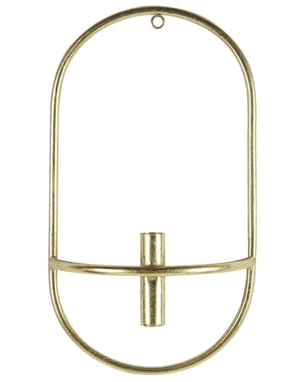 Sett med 2 Vegglysestaker Gulljern Moderne Minimalistisk Design Dekor