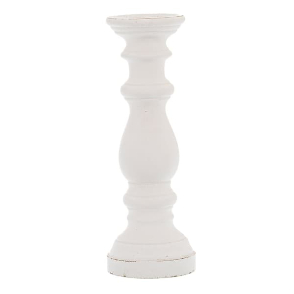 Hill Interiors Keramisk kolonne lysestage White One Size