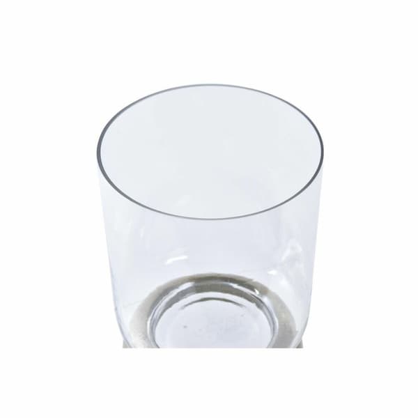 Ljusstakar DKD Home Decor Glas Gyllene Aluminium 14 x 14 x 21 cm