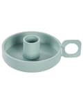 Pikkukuva 5 / 5: Kynttilänjalka mintunvihreä 9 x 4 x 9 cm rauta pyöreä kahva kevyt retro perinteinen