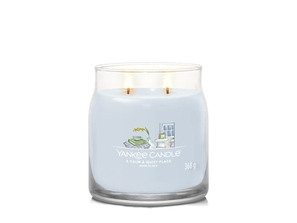Yankee Candle A Calm & Quiet Place, Cylinder, Blå, Blomster, 50 timer, 1 stykker