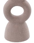 Miniatyrbillede 7 af 7: Lysestager Beige Porcelæn 23 cm Curvy Form Minimalistisk Boho Lysestager Dekoration