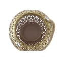 Miniatyrbillede 3 af 3: Laantarn DKD Home Decor 26,5 x 26,5 x 22 cm Ældet overflade Krystal Gylden Metal Araber