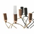 Miniatyrbillede 2 af 3: Kandelaber DKD Home Decor Sort Gylden Metal Moderne 20 x 20 x 23 cm (2 enheder)