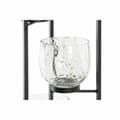 Miniatyrbillede 2 af 4: Lyseholder DKD Home Decor Krystal Sort Gennemsigtig 18 x 18 x 76 cm Jern
