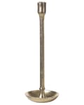 Miniatyrbillede 6 af 8: Et sæt med 3 Guld Lysestager med Runde Aluminiumsbund Elegant Glamourøs Stil
