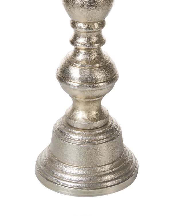 Uppsättning med 2 Ljusstakar Guld Aluminium Viktoriansk Design Elegant Klassiska Ljusstakar