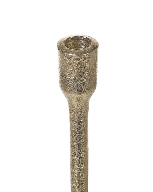 Sett med 3 Lysestaker Gull Aluminium Glamour Elegant Midtpunkt Dekorasjon