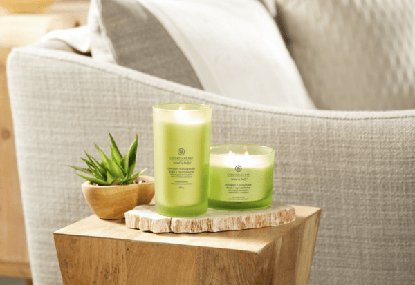 Chesapeake Bay Scented candle with wooden lid - Lemongrass Eucalyptus