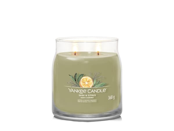 Yankee Candle Sage & Citrus, Cylinder, Grønn, Sitron, Limefarget, Salvie, 50 timer, 1 stykker