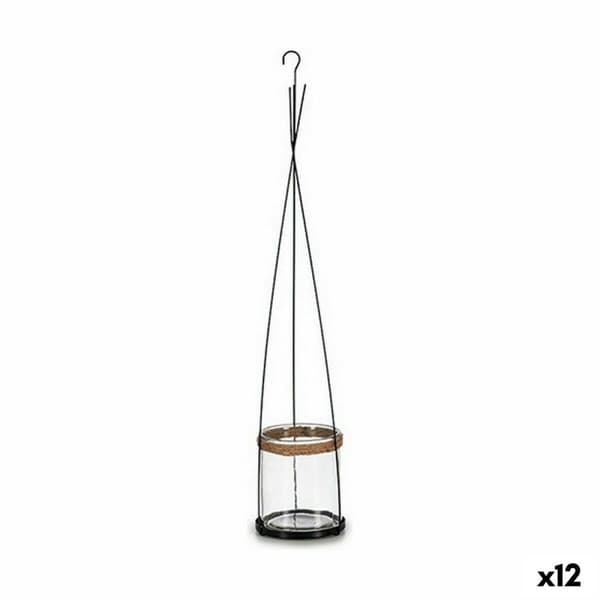 Lyseholder Ibergarden HW99-1108 Metal Krystal 15,5 x 85,5 x 15,5 cm (12 enheder)