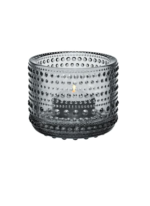 Ljuslykta IITTALA Kastehelmi 64mm grå