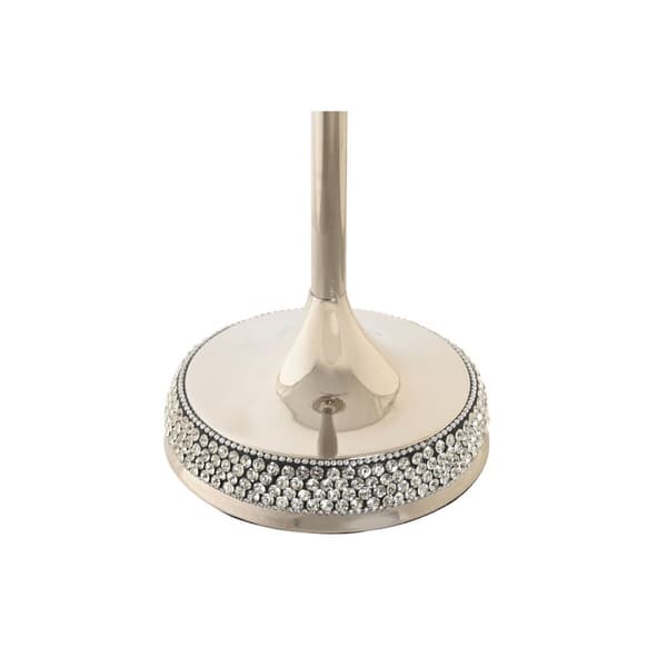 Ljusstakar DKD Home Decor Silvrig Akryl Aluminium 12 x 12 x 36 cm