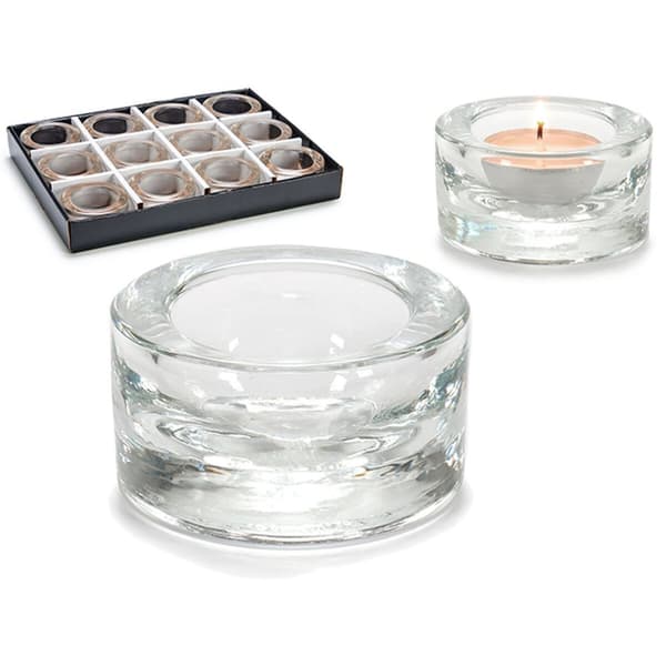 Ljusstakar Transparent Glas 7 x 3,5 x 7 cm (12 antal)