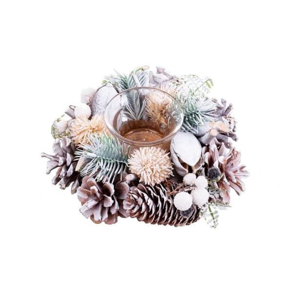 Julelysholder Flerfarget Plast Foam 16 x 16 x 7 cm