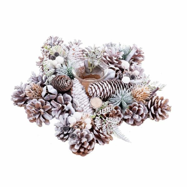 Julelysholder Flerfarget Plast Foam 28 x 28 x 7 cm