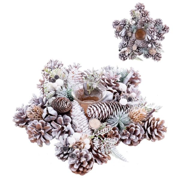 Julelysholder Flerfarget Plast Foam 28 x 28 x 7 cm