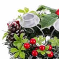 Miniatyrbilde 4 av 4: Julelysholder Rød Flerfarget Metall Plast 15 cm