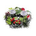 Miniatyrbilde 1 av 4: Julelysholder Rød Flerfarget Metall Plast 15 cm
