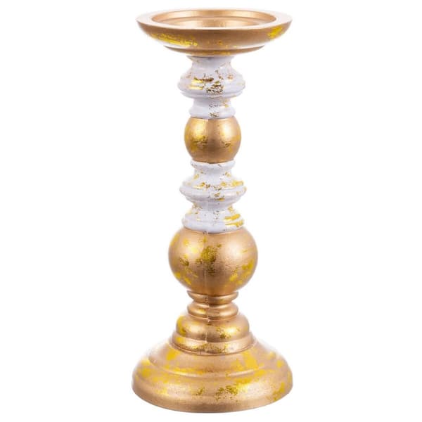 Lysholder Gyllen Tre 25 x 11 x 11 cm