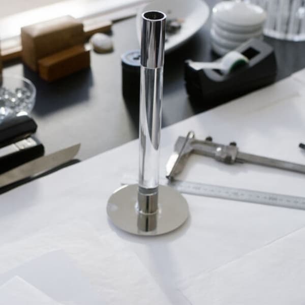 Lumiere Ljusstake Silver H 26cm, 2-pack - Orrefors