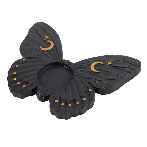 Something Different Moth Tealight Holder Black One Size