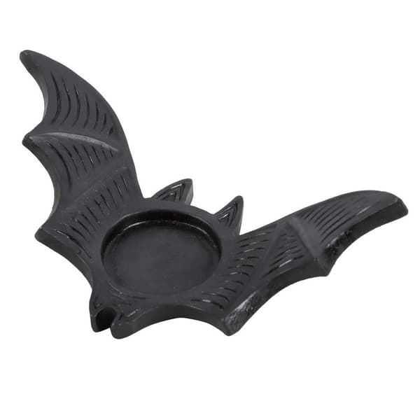 Something Different Bat Tealight Holder Black One Size