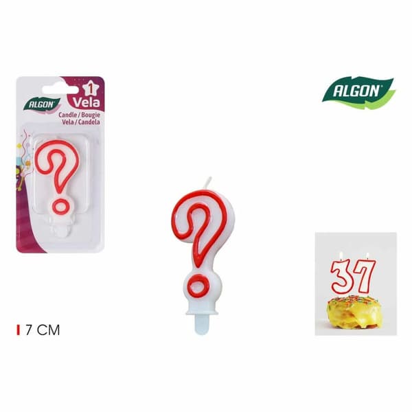 Set med levande ljus Algon Röd (36 antal)