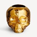 Miniatyrbild 1 av 4: Still Life Skull Ljuslykta Gold - Kosta Boda