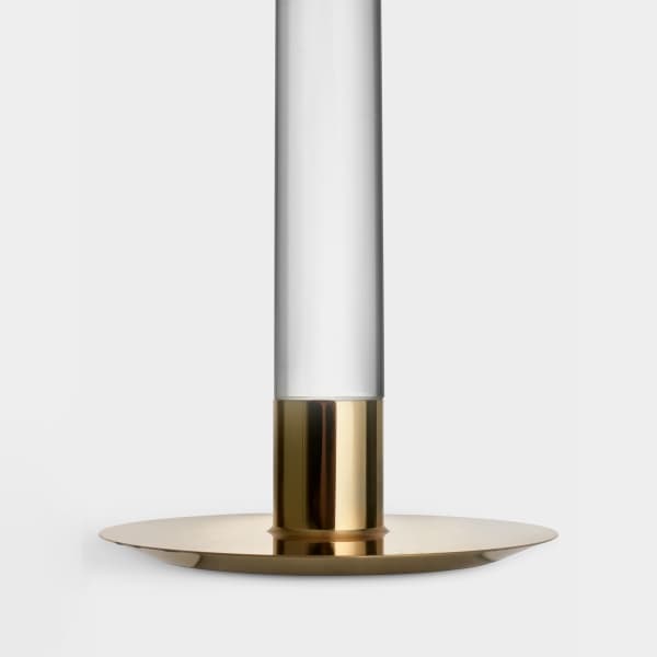 Lumiere Candlestick Gold, 26cm - Orrefors