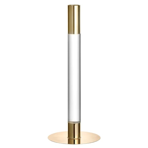 Lumiere Candlestick Gold, 26cm - Orrefors