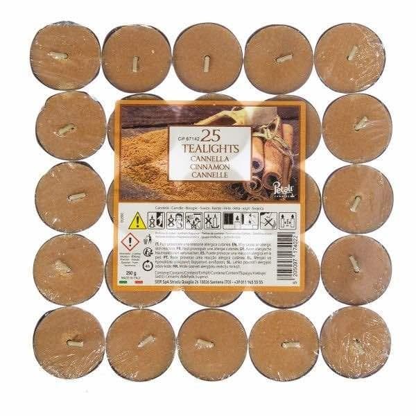 Price´s Candles Petali Cinnamon Tea Lights (Pack of 25)