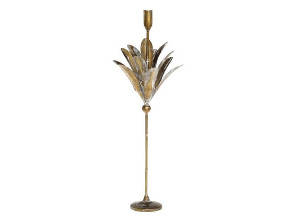 Ljusstake Vire - 2 storlekar antik mässing Chic Antique Höjd 54,5 cm