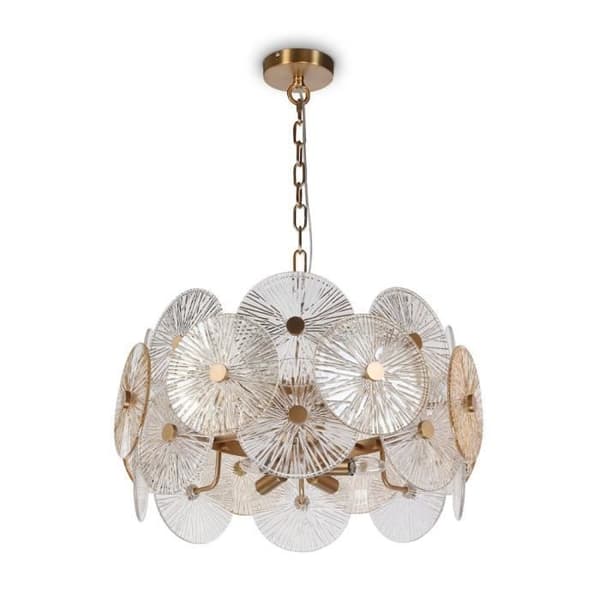 Krona - Maytoni - Aster - Transparent glas - Guldmetall - Höjd 37,2 cm