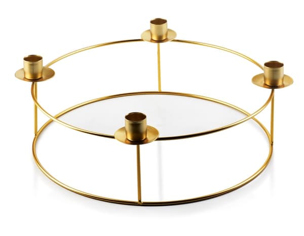 CEDRIC GOLD Lysestage 30cmx h11,5cm