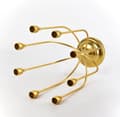 Miniatyrbillede 2 af 2: CEDRIC GOLD Lysestage 27x11,5h32cm, 8 arme
